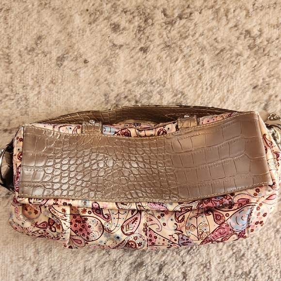 Genna De Rossi Pink And Yellow Paisley Shoulder Bag - Picture 3 of 5